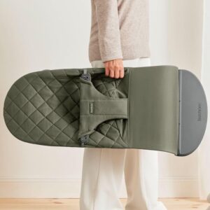 BabyBjorn BLISS šūpuļkrēsls mazuļiem 0-13kg krāsa DARK GREEN, WOVEN, Classic Quilt
