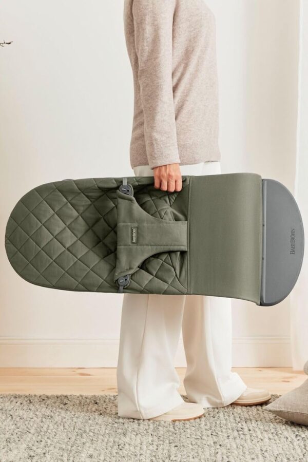 Autokreslini.lv | Balance Bliss šūpuļkrēsls mazuļiem krāsa DARK GREEN, WOVEN, Classic Quilt bilde #27
