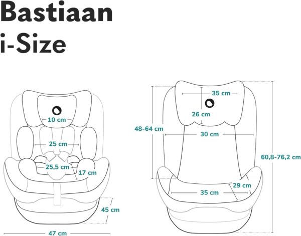 Autokreslini.lv | Bastiaan I-Size autokrēsliņš bērniem 40-150cm krāsa Pink Rose bilde #37