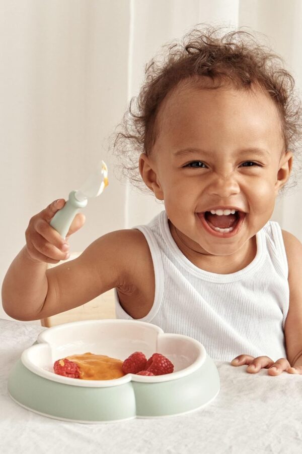Autokreslini.lv | Feeding Set (šķīvis, karote, dakša un krūzīte) komplkets krāsa Powder Yellow bilde #5