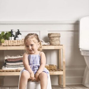 BabyBjorn Potty Chair bērnu podiņš ar atzveltni krāsa Deep Blue/White