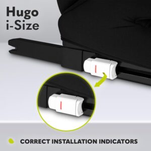 Lionelo Hugo I-Size autokrēsliņš bērniem 100-150cm krāsa Black Carbon