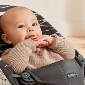 BabyBjorn BLISS šūpuļkrēsls mazuļiem 0-13kg krāsa LANDSCAPE ANTHRACITE, COTTON
