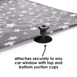 Diono Sun Shade Starry Night automašīnas rullo saulessargs ar tumsā spīdošām zvaigznītēm
