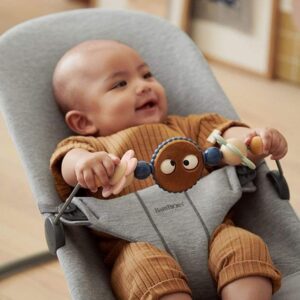 BabyBjorn Wooden Toy For Bouncer koka rotaļlieta šūpuļkrēsliņam Googly Eyes Pastels