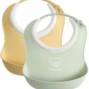 BabyBjorn Soft Bib 2gb. priekšautiņš krāsa POWDER YELLOW/POWDER GREEN