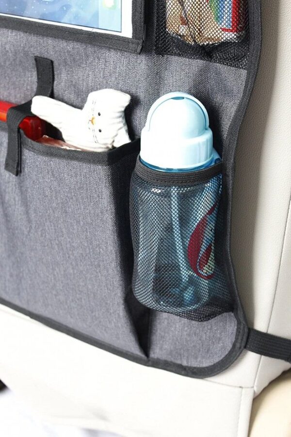 Autokreslini.lv | Tablet Backseat organizer Grey bilde #3