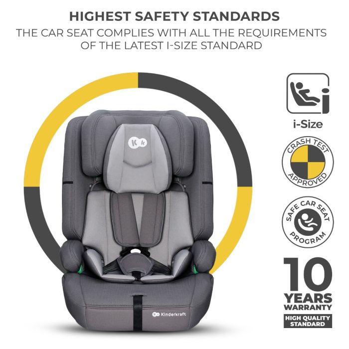 Kinderkraft Safety-Fix 2 I-Size autokrēsliņš 76-150cm
