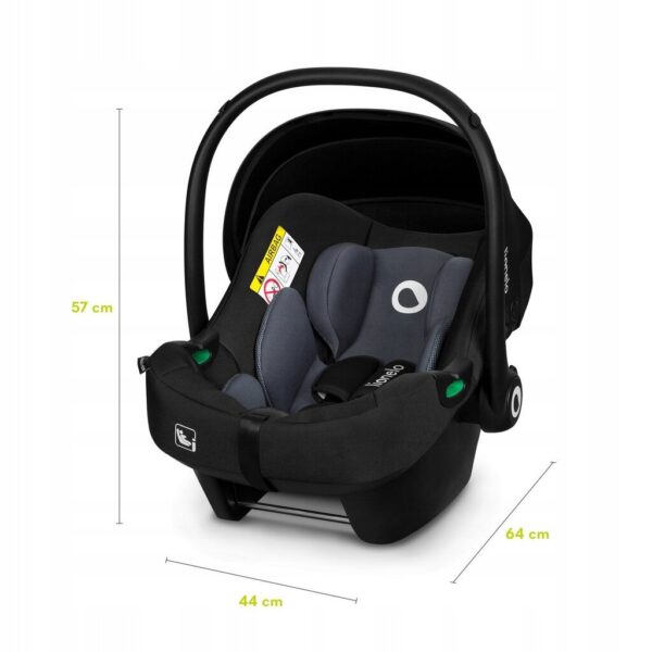 Autokreslini.lv | Astrid i-Size autokrēsliņš 40-87cm krāsa Black Grey + Astrid Isofix bāze bilde #17