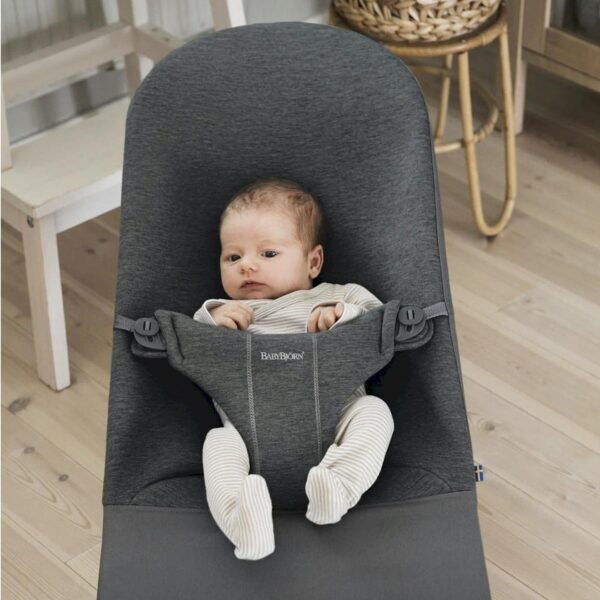 Autokreslini.lv | Balance Bliss mazuļu šūpuļkrēsls krāsa Charcoal Grey, 3D Jersey bilde #11