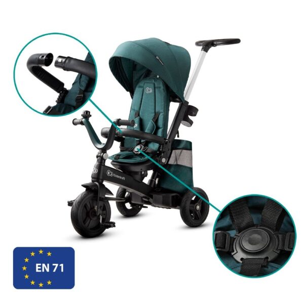 Autokreslini.lv | Easytwist stumjamais trīsritenis bērniem 5in1 krāsa Platinum Grey bilde #21