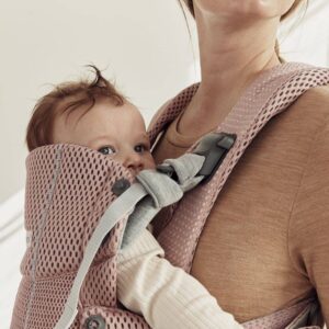 BabyBjorn Harmony ergosoma mazuļiem 0-3gadiem krāsa Dusty Pink 3D MESH