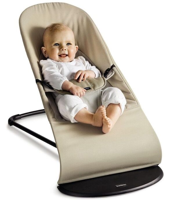Autokreslini.lv | Babysitter Balance Soft šūpuļkrēsls mazuļiem krāsa Khaki Beige, Woven bilde #21