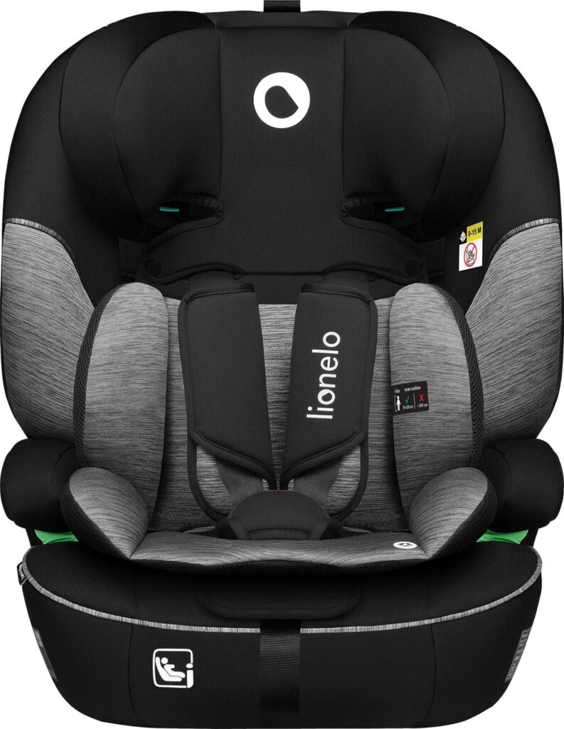 Lionelo Levi I-Size autokrēsliņš 76-150cm krāsa Black Grey