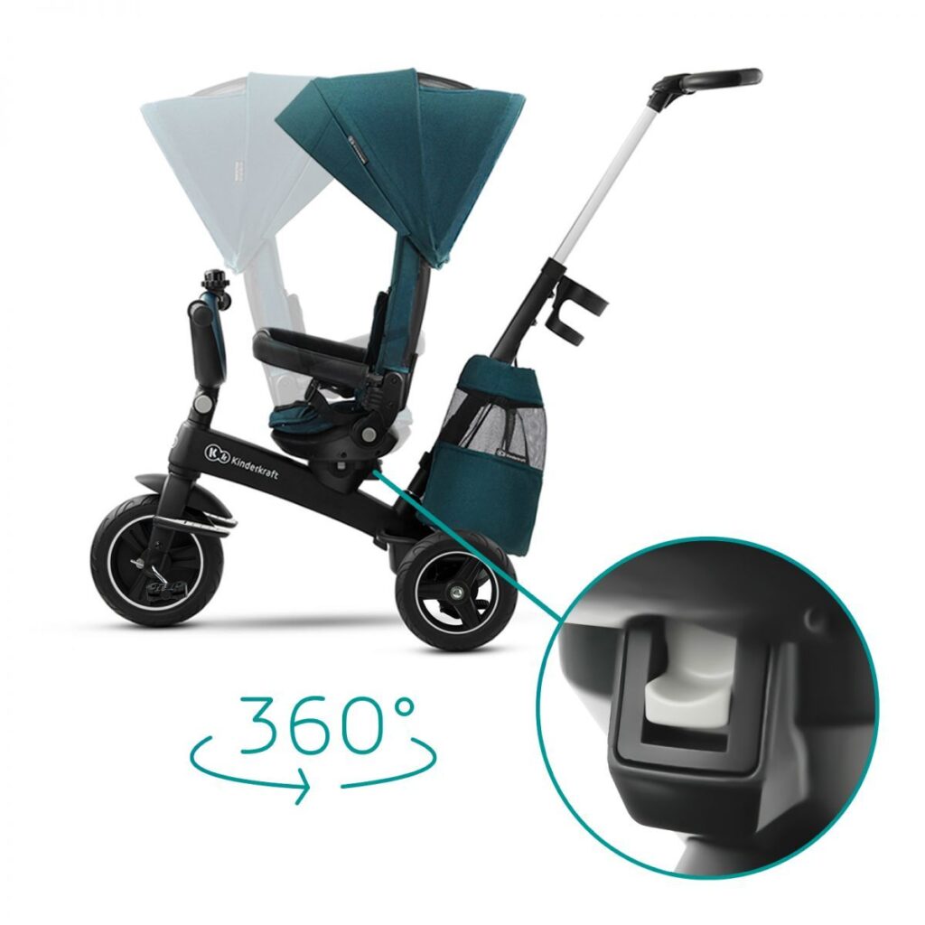Kinderkraft Easytwist stumjamais trīsritenis bērniem 5in1