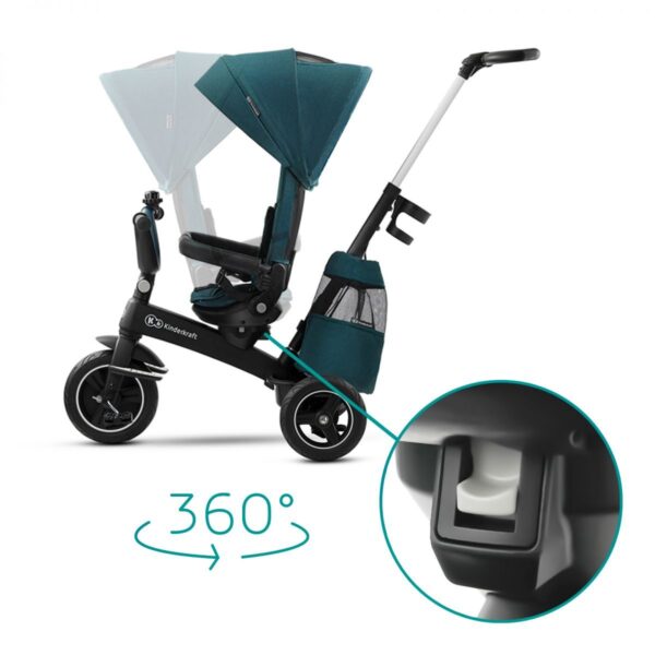 Autokreslini.lv | Easytwist stumjamais trīsritenis bērniem 5in1 krāsa Platinum Grey bilde #13