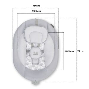 Kinderkraft Luli atpūtas krēsliņš krāsa Grey