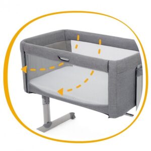 Joie Roomie mazuļu gultiņa krāsa Grey Flannel
