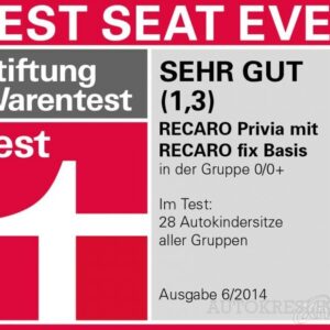 Recaro Privia autokrēsliņš mazulim krāsa Black