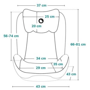 Lionelo Hugo I-Size autokrēsliņš bērniem 100-150cm