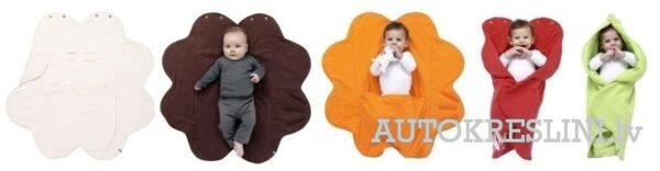 Autokreslini.lv | Baby Wrap Fleur mazuļu sedziņa krāsa Sun Orange bilde #7