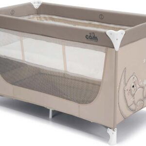 CAM Pisolino ceļojumu gultiņa bērniem krāsa 260 Beige (2 līmeņi)