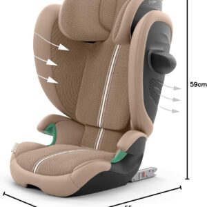 Cybex Solution G2 I-Fix PLUS autokrēsliņš bērniem 100-150cm krāsa Almond Beige