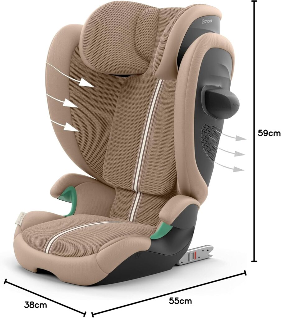 Cybex Solution G2 I-Fix PLUS autokrēsliņš bērniem 100-150cm krāsa Almond Beige