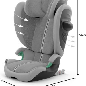 Cybex Solution G2 I-Fix PLUS autokrēsliņš bērniem 100-150cm krāsa Stone Grey
