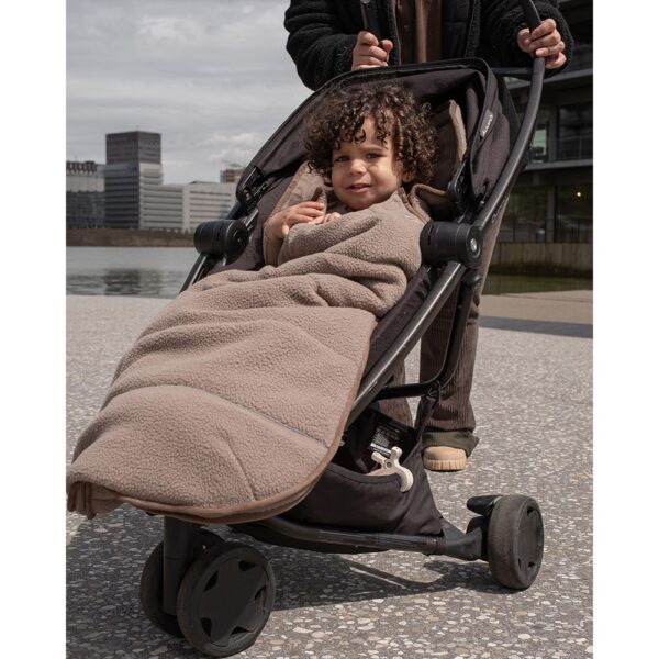 Autokreslini.lv | Bunker Mini guļammaiss autokrēsliņam Teddy freece krāsa Beige bilde #19