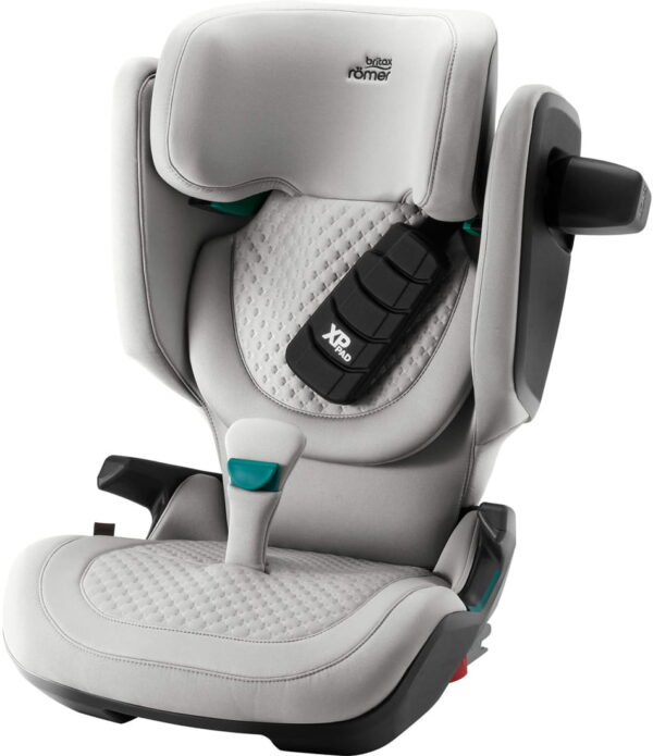 Autokreslini.lv | KidFix PRO autokrēsliņš 100-150cm krāsa Linen Grey LUX bilde #1