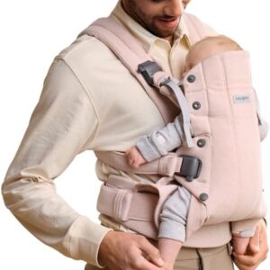 BabyBjorn Harmony ergosoma mazuļiem 0-3 gadiem krāsa Light Pink Woven Melange