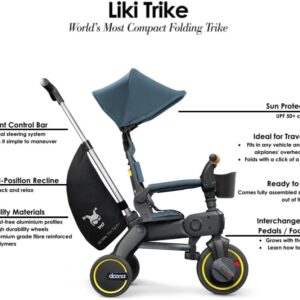 Doona Liki Trike S5 stumjamais bērnu trīsritenis krāsa Ocean Blue