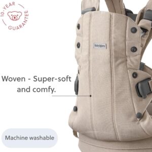 BabyBjorn Harmony ergosoma mazuļiem 0-3gadiem krāsa Light Beige Woven Melange