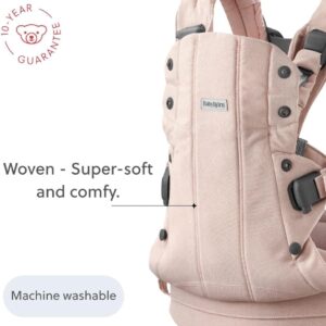 BabyBjorn Harmony ergosoma mazuļiem 0-3 gadiem krāsa Light Pink Woven Melange