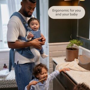 BabyBjorn Harmony ergosoma mazuļiem 0-3gadiem krāsa Blue Woven Melange