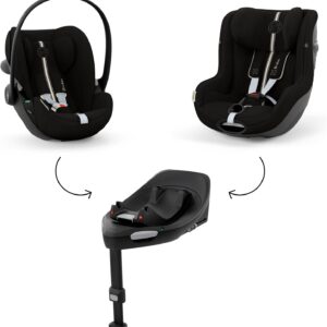 Cybex Sirona G3 PLUS sēžamā daļa bērniem 61-105cm krāsa Moon Black + Base G3 rotējoša Isofix bāze