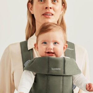 BabyBjorn MINI ergosoma mazuļiem 0-12mēn. krāsa Dark Green Woven