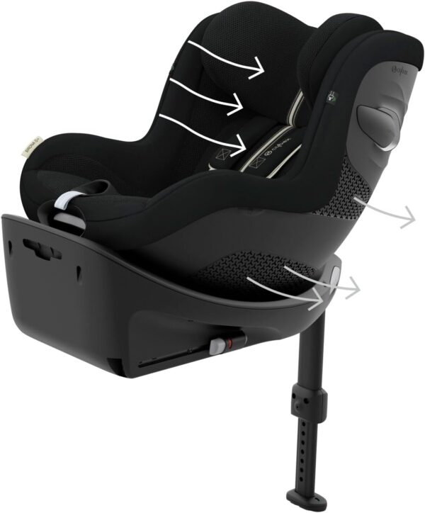 Autokreslini.lv | Sirona G PLUS sēžamā daļa 61-105cm krāsa Moon Black bilde #15