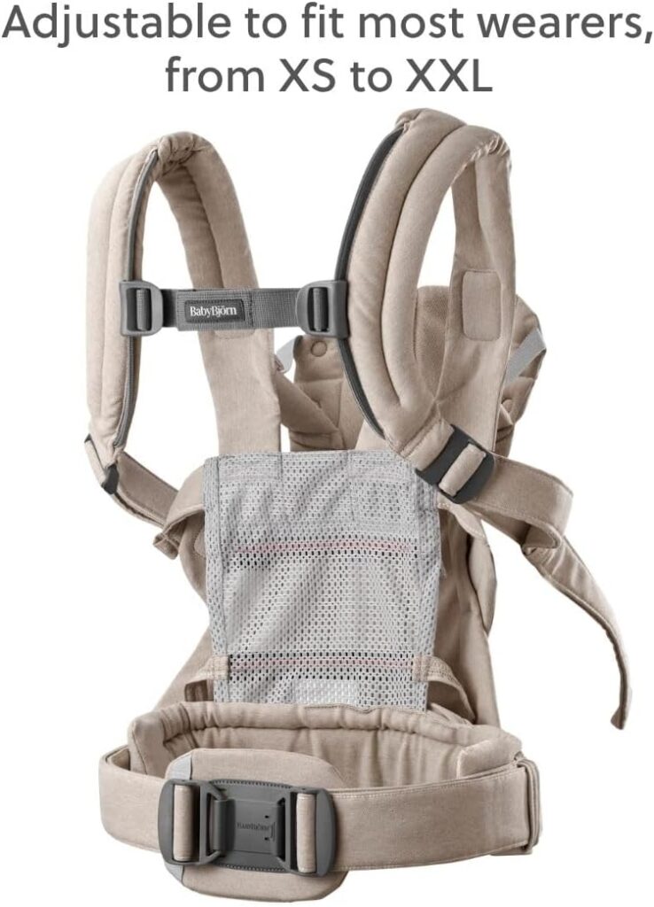 BabyBjorn Harmony ergosoma mazuļiem 0-3gadiem krāsa Light Beige Woven Melange