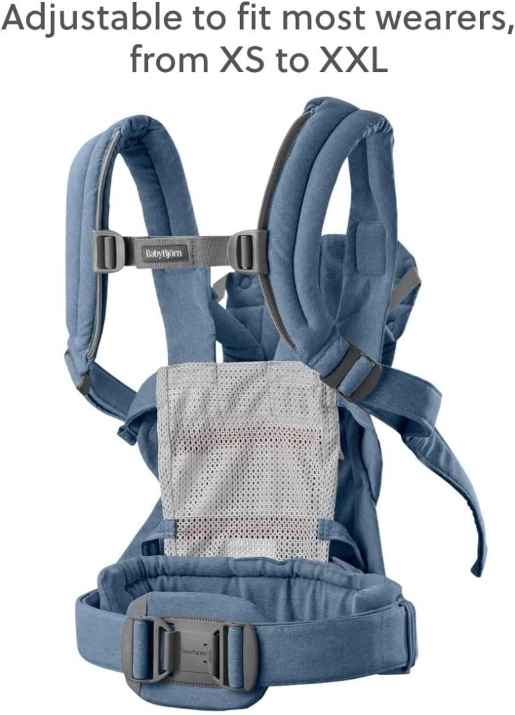 BabyBjorn Harmony ergosoma mazuļiem 0-3gadiem krāsa Blue Woven Melange