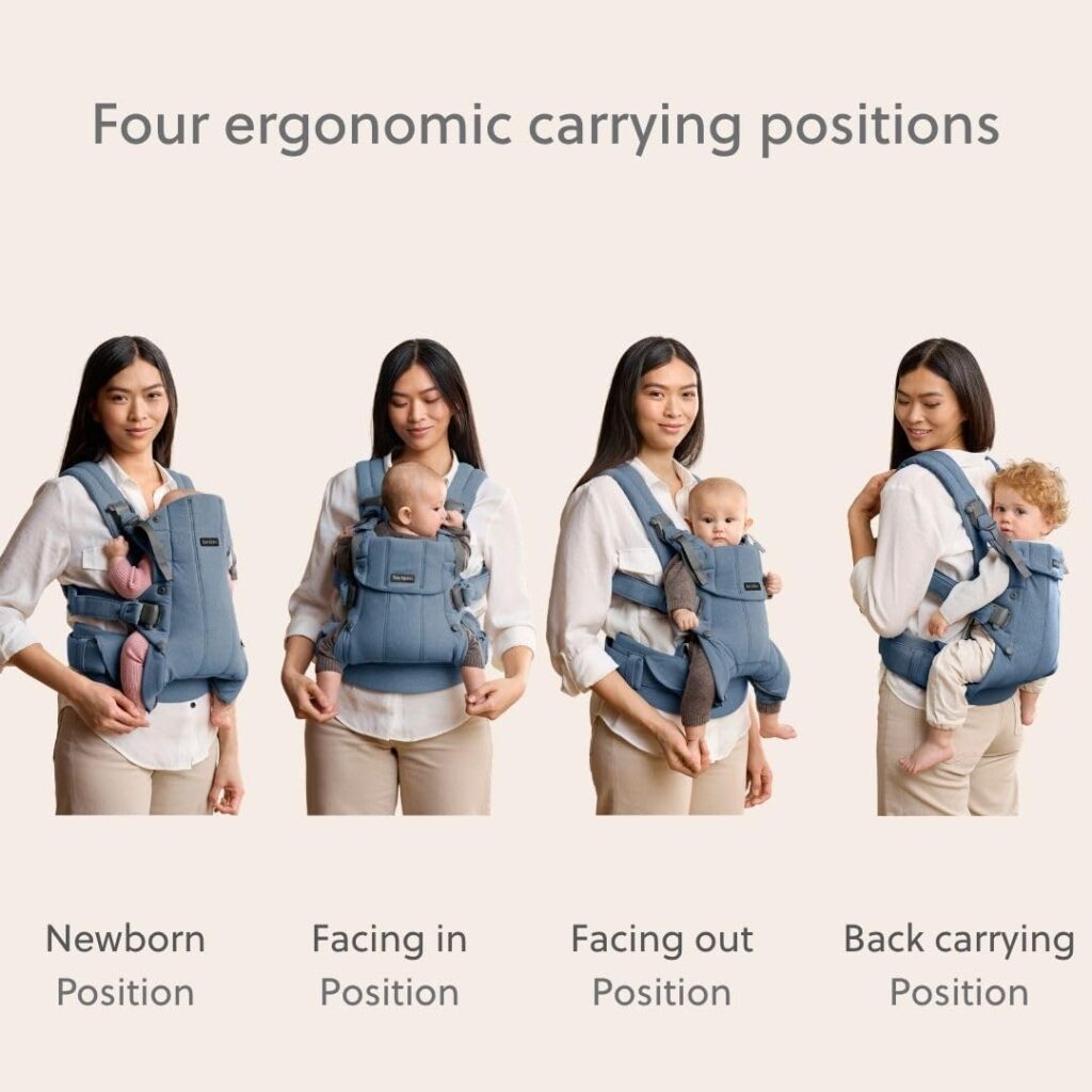 BabyBjorn Harmony ergosoma mazuļiem 0-3gadiem krāsa Blue Woven Melange