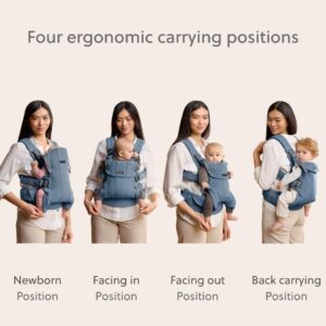 BabyBjorn Harmony ergosoma mazuļiem 0-3gadiem krāsa Blue Woven Melange