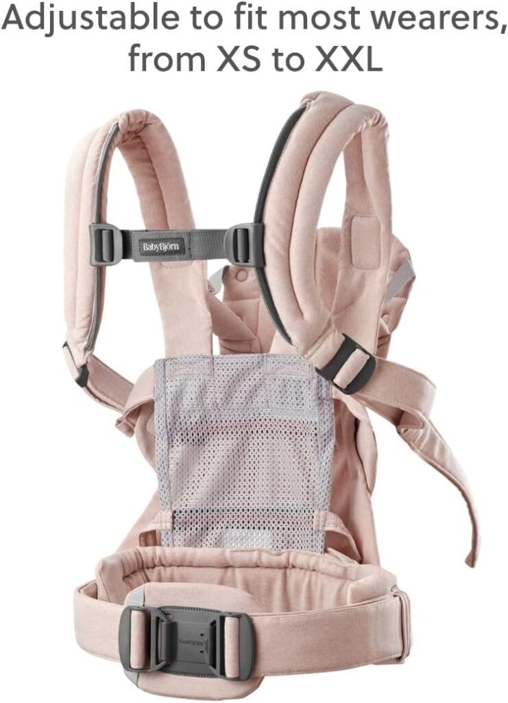 BabyBjorn Harmony ergosoma mazuļiem 0-3 gadiem krāsa Light Pink Woven Melange