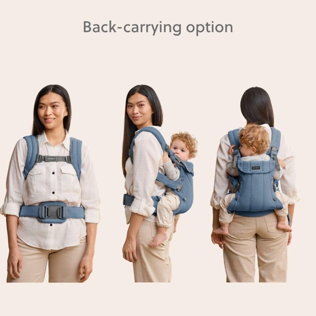 BabyBjorn Harmony ergosoma mazuļiem 0-3gadiem krāsa Blue Woven Melange