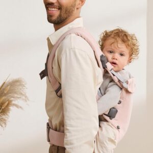 BabyBjorn Harmony ergosoma mazuļiem 0-3 gadiem krāsa Light Pink Woven Melange