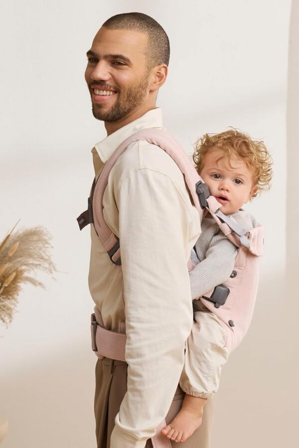 Autokreslini.lv | Harmony ergosoma mazuļiem krāsa Light Pink, Woven Melange bilde #9