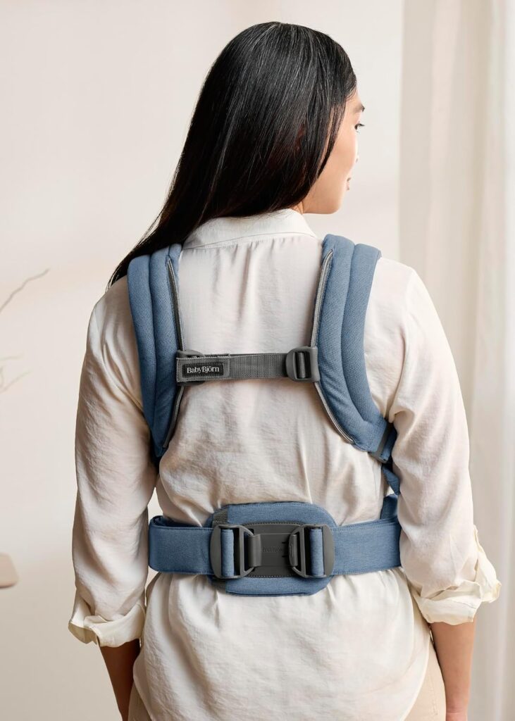 BabyBjorn Harmony ergosoma mazuļiem 0-3gadiem krāsa Blue Woven Melange