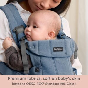 BabyBjorn Harmony ergosoma mazuļiem 0-3gadiem krāsa Blue Woven Melange