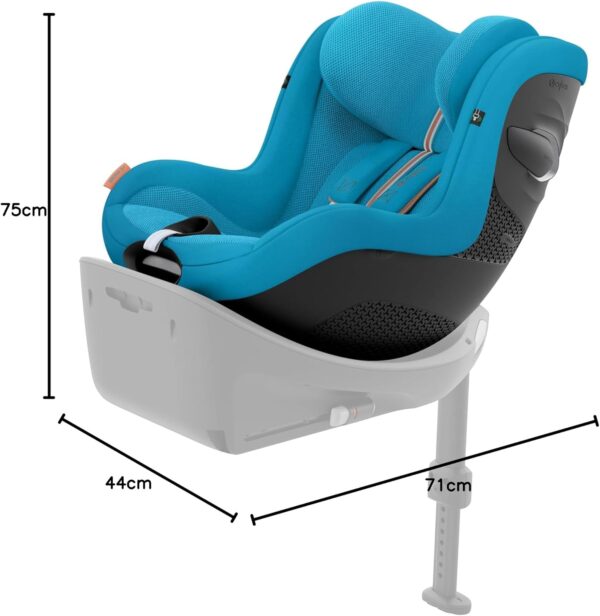 Autokreslini.lv | Sirona G PLUS sēžamā daļa 61-105cm krāsa Moon Black bilde #19
